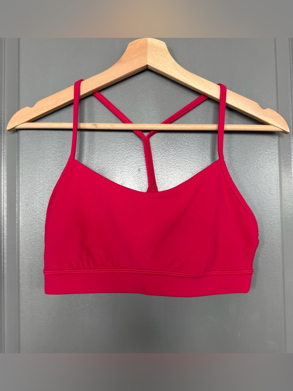 Lululemon Flow Y Passionate Pink Colored Sports Bra Size 10
